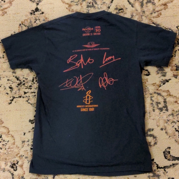 Hard Rock Cafe Other - Rare Rock T U2 Amnesty International/Hard Rock